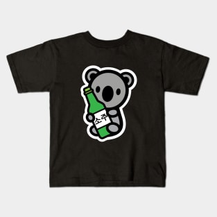 Koala Bear Soju Korean Drink Funny Cute Korea Animal Lover Bambu Brand Kids T-Shirt